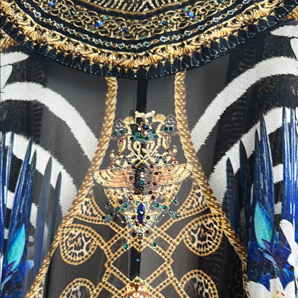 Camilla Elegant Multicolor Kimono Robe - Picture 8 of 9